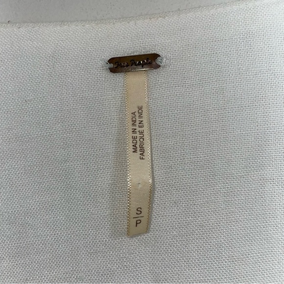 Free People Starlight Embroidered Boho Mini Dress S Tunic Ivory - Picture 8 of 15